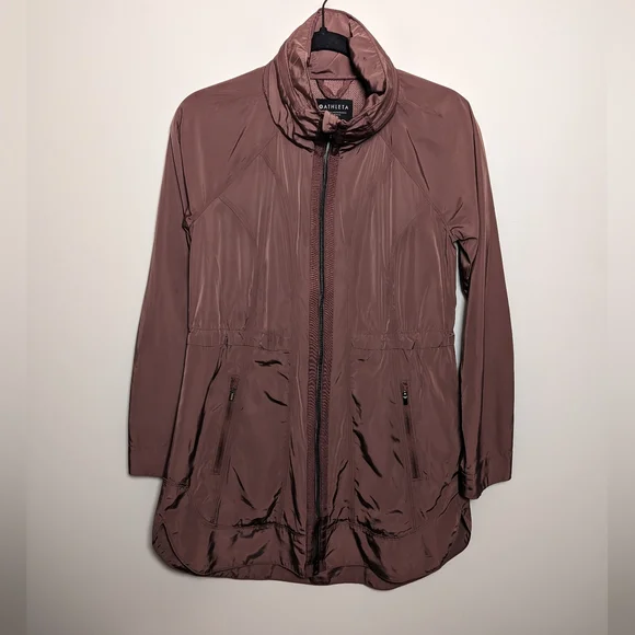 Athleta Drip Drip Rain Jacket Mauve - Picture 5 of 8